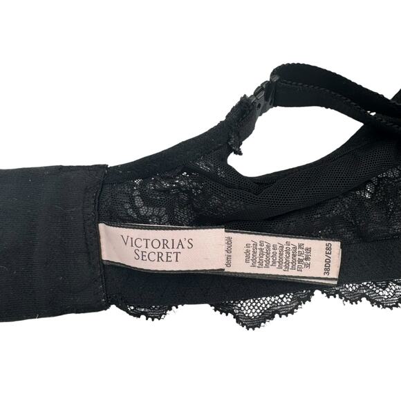 Victoria’s Secret 36DD Dream Angels Lined Demi Black Lace Bra - Picture 5 of 7